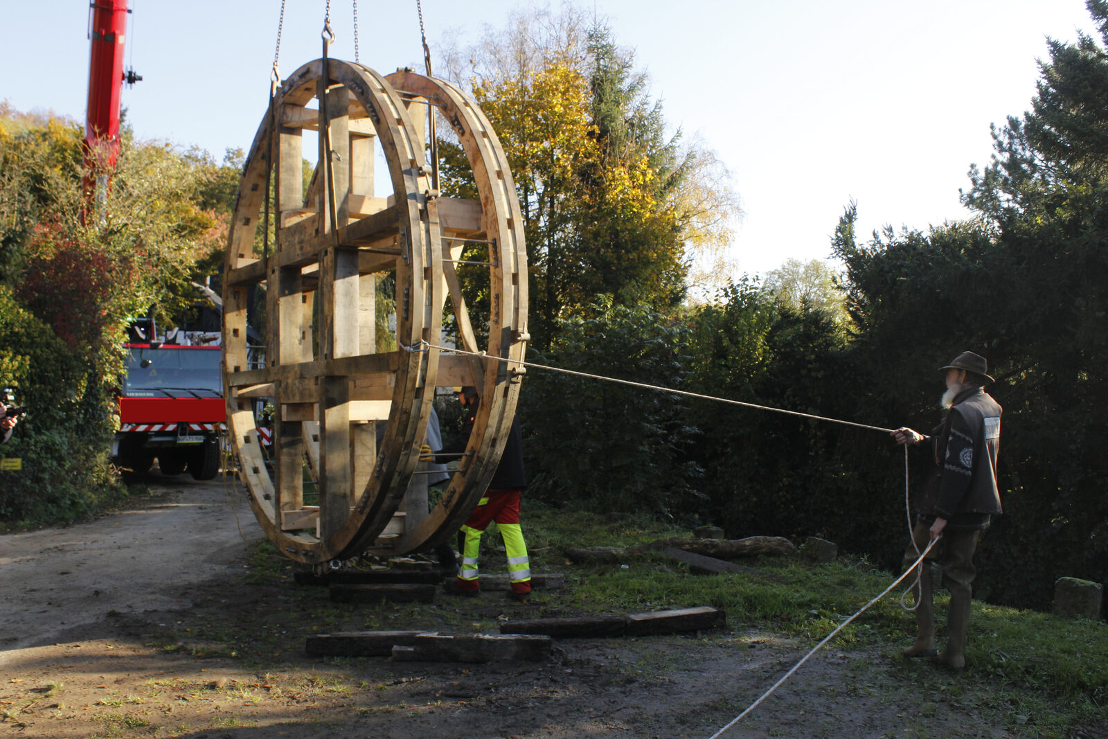 Wasserrad für den Wipperkotten in Solingen